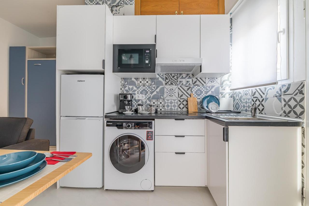 Estudio Acogedor En Zona Norte Madrid Bagian luar foto