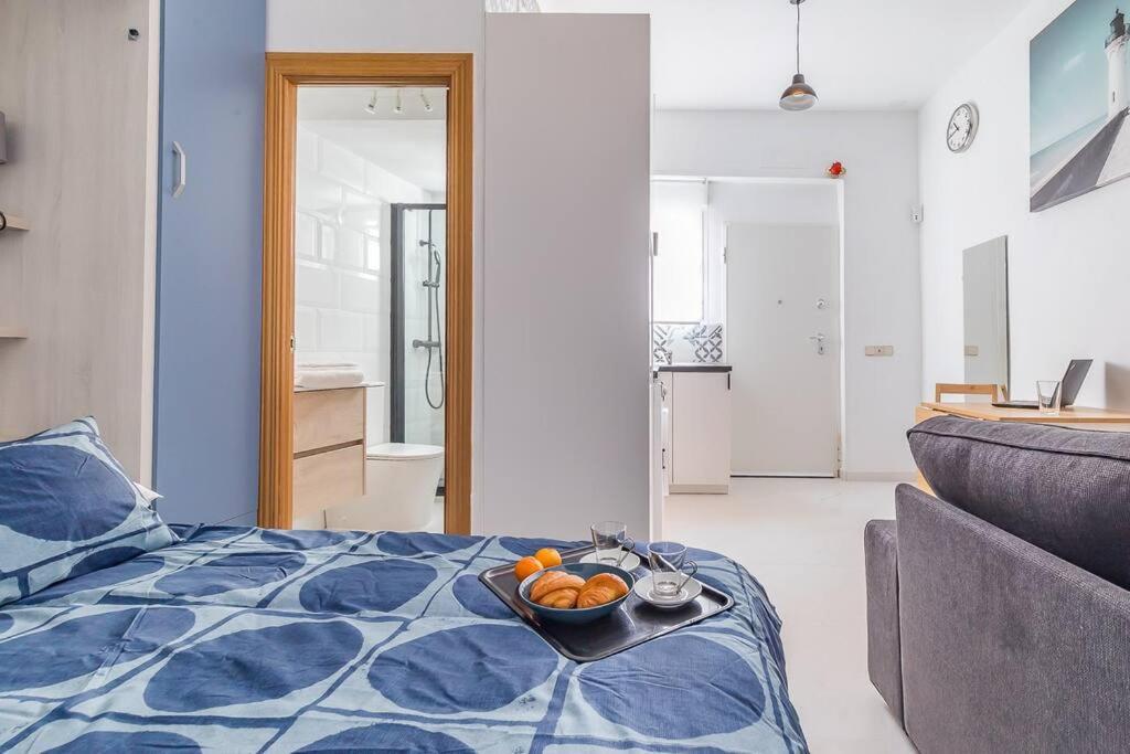 Estudio Acogedor En Zona Norte Madrid Bagian luar foto